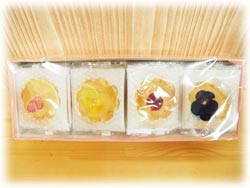 押し花せんべい
